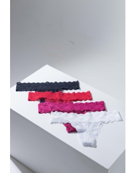 Calcinha unitária fio de renda