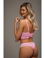 Conjunto com bojo soft sem aro de renda com calcinho semifio de renda