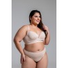 Conjunto plus size de microfibra com efeito redulip e calcinha tanga