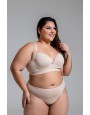 Conjunto plus size de microfibra com efeito redulip e calcinha tanga