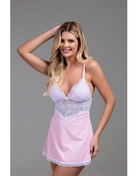 Camisola sem bojo e sem aro de microfibra e renda ..