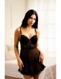Camisola de tule liso com laço