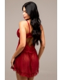 Camisola de tule liso com laço
