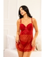 Camisola de tule coração aberto atraz