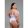 Conjunto plus size de microfibra e renda com calcinha hot pant tanga 