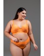 Conjunto plus size de microfibra e renda com calcinha fio duplo 