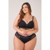 Conjunto plus size de microfibra e renda 